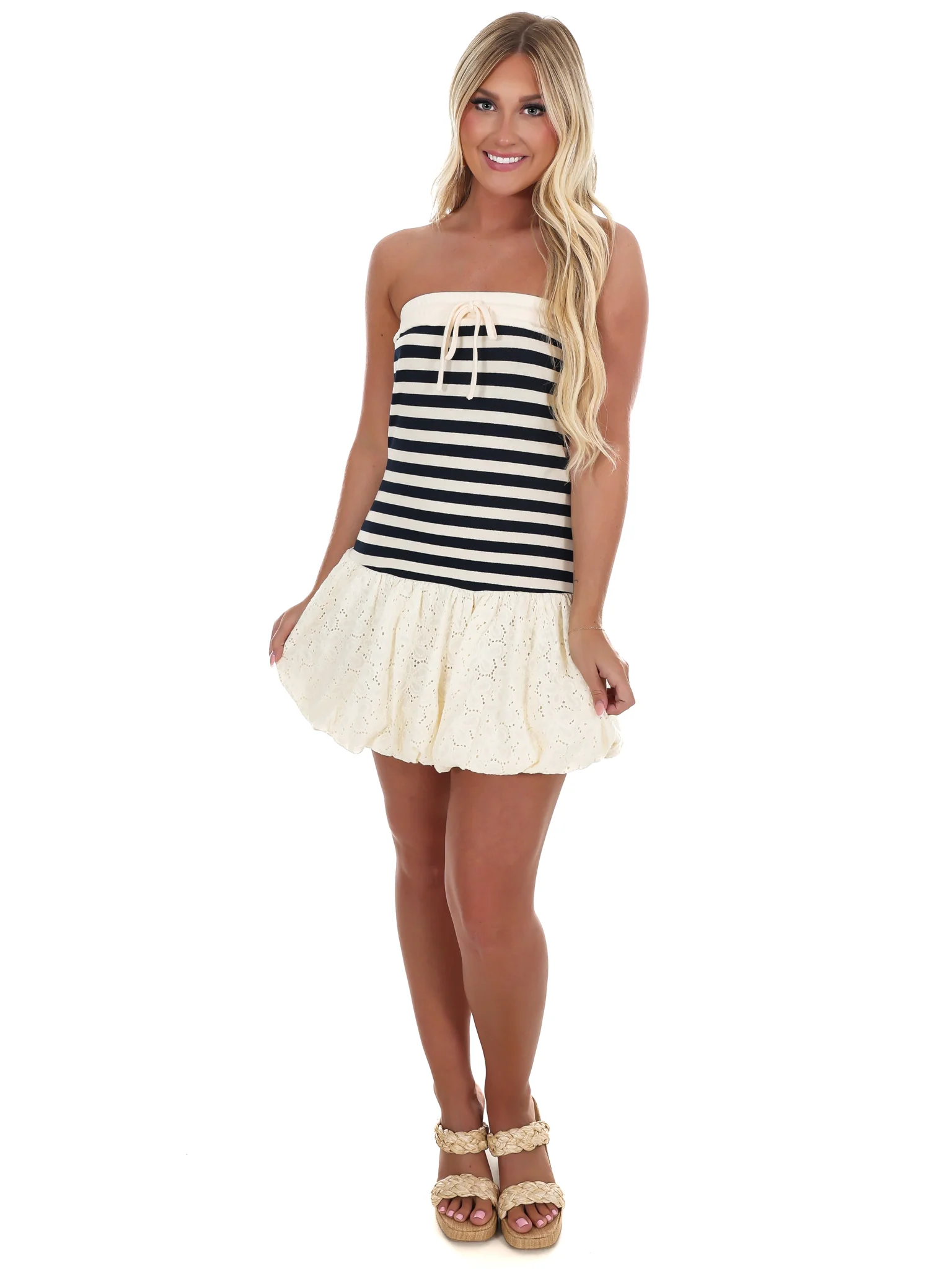 Yacht Club Lace Bubble Dress - Image 2
