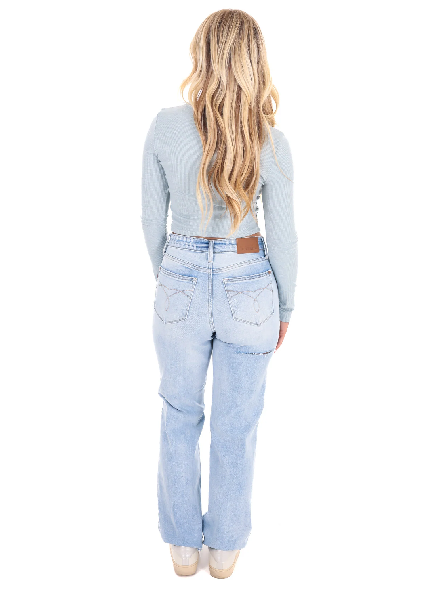 You Got it Bad Bow Ribbed Crop Top - Image 7