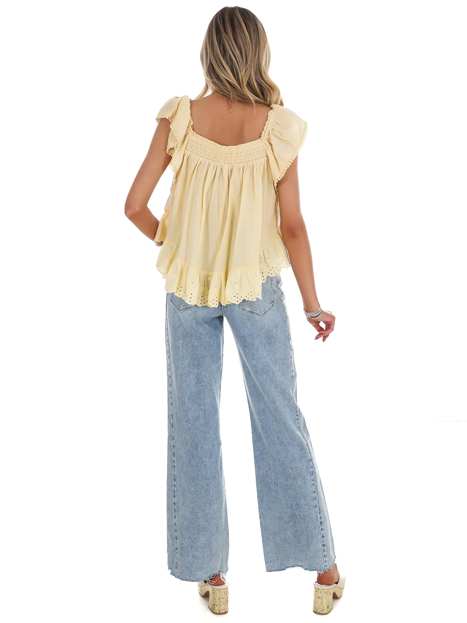 You Make Me Happy Embroidered Lace Top - Image 8