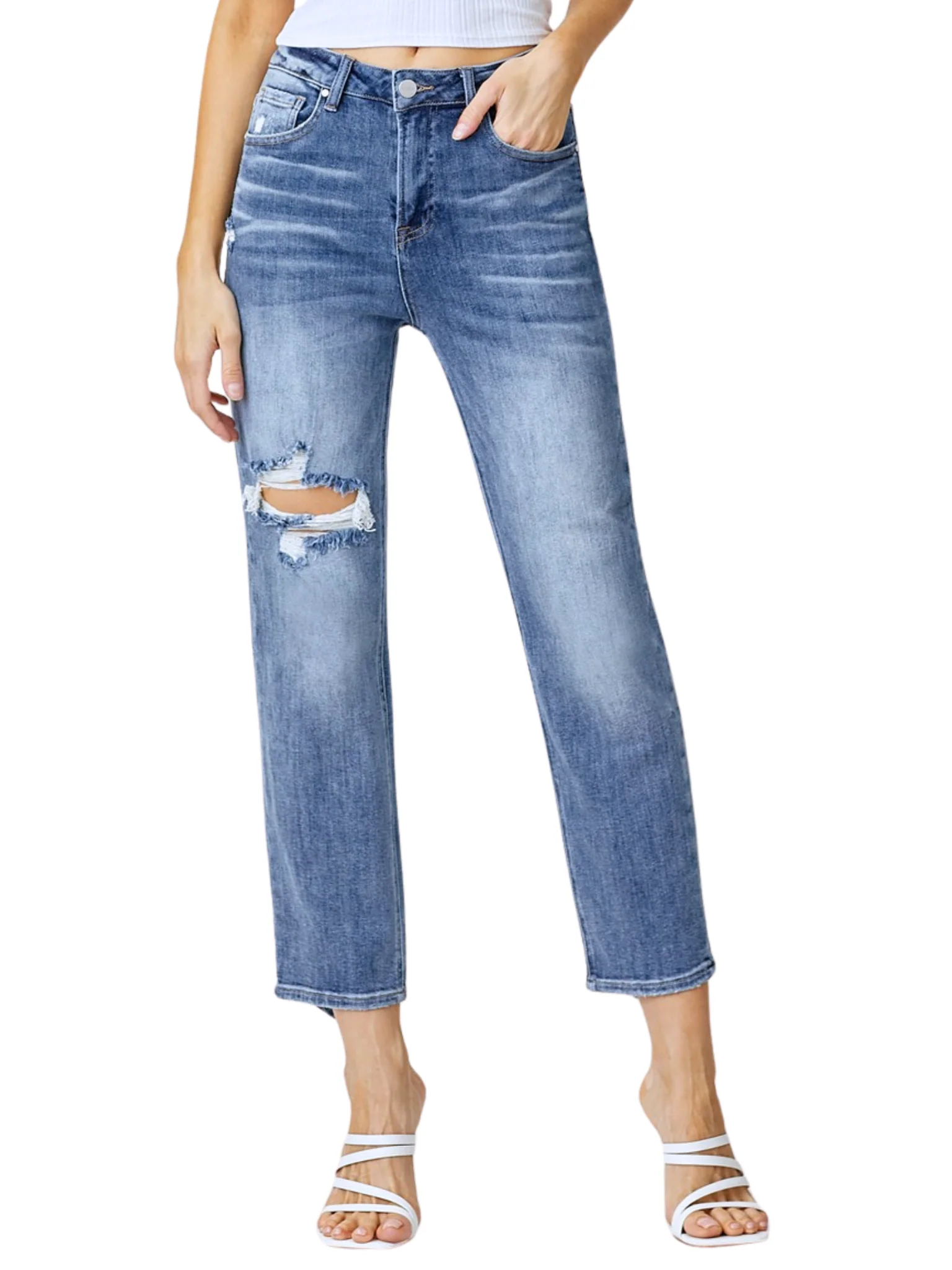 You Send Me High Waist Straight Jeans - Image 5