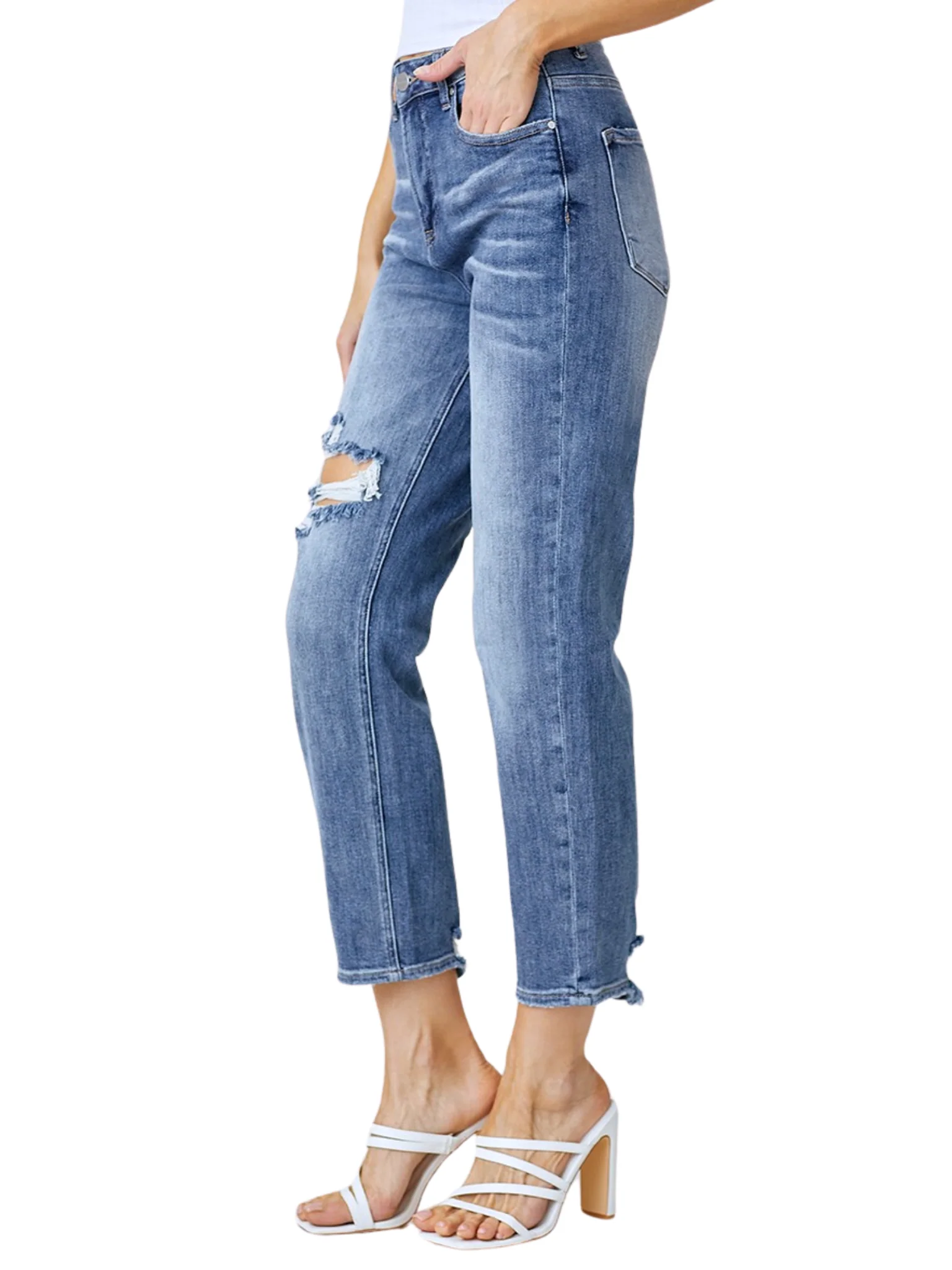 You Send Me High Waist Straight Jeans - Image 6