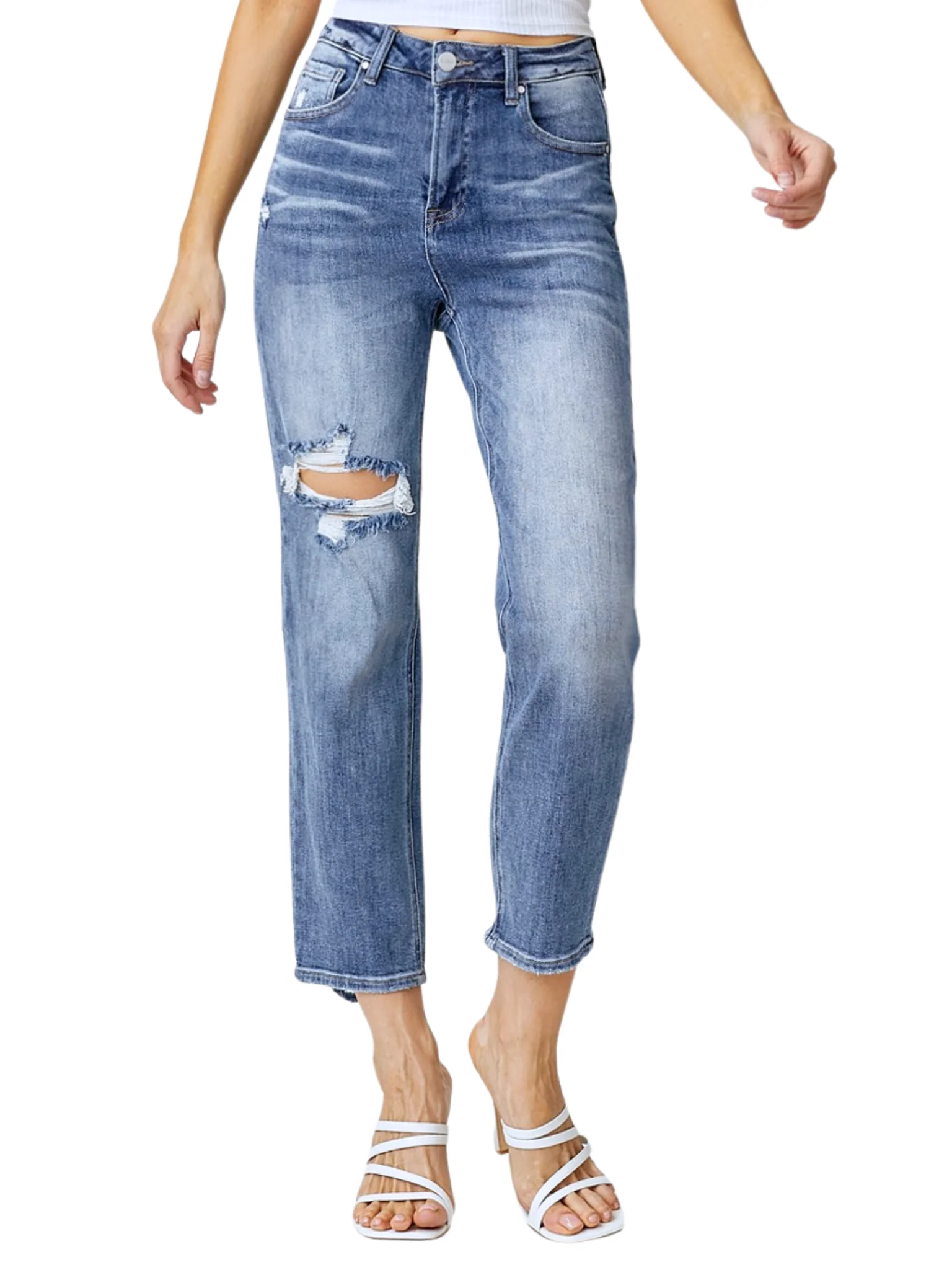 You Send Me High Waist Straight Jeans - Image 7