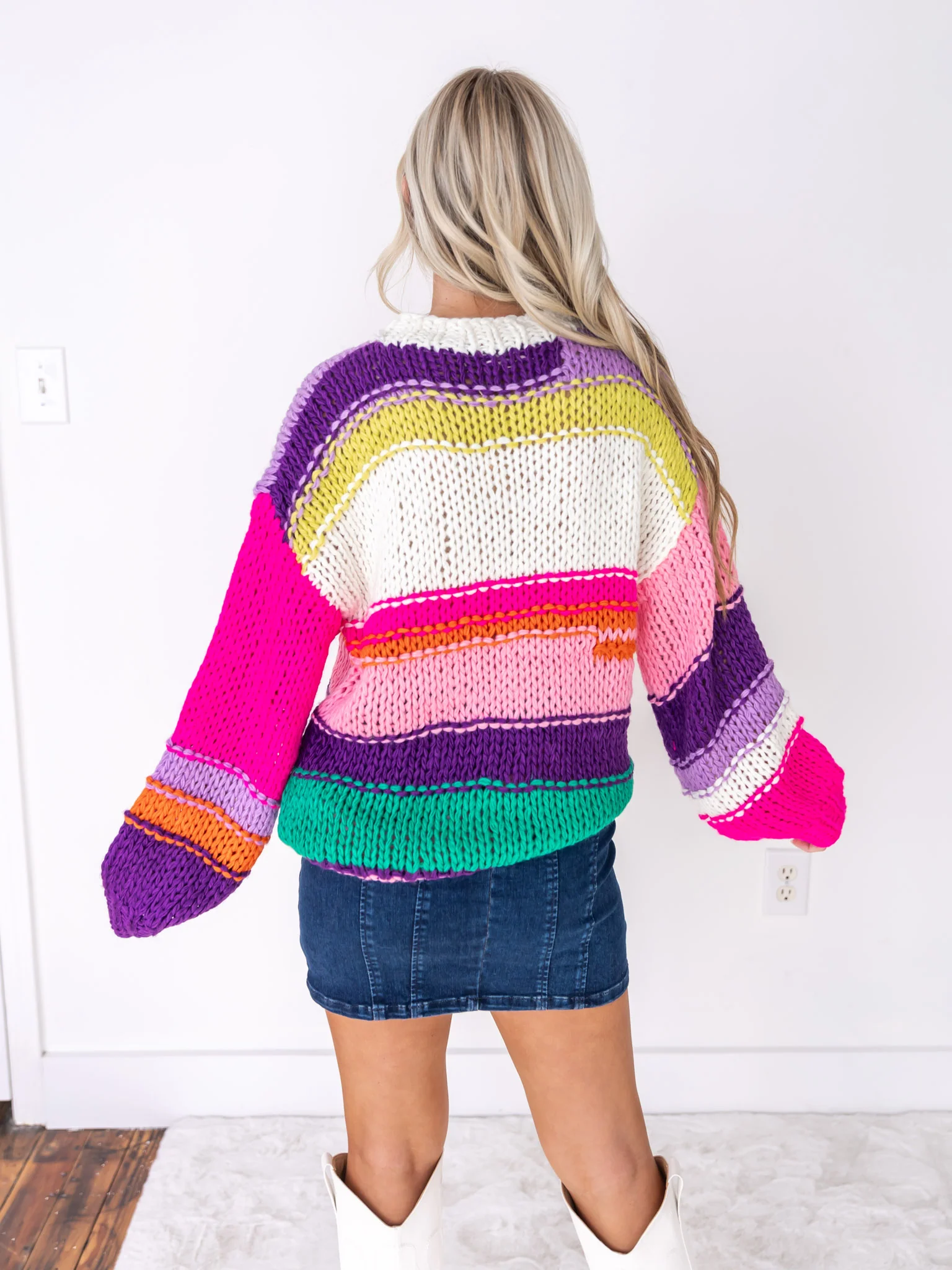 Young At Heart Crochet Sweater - Image 6
