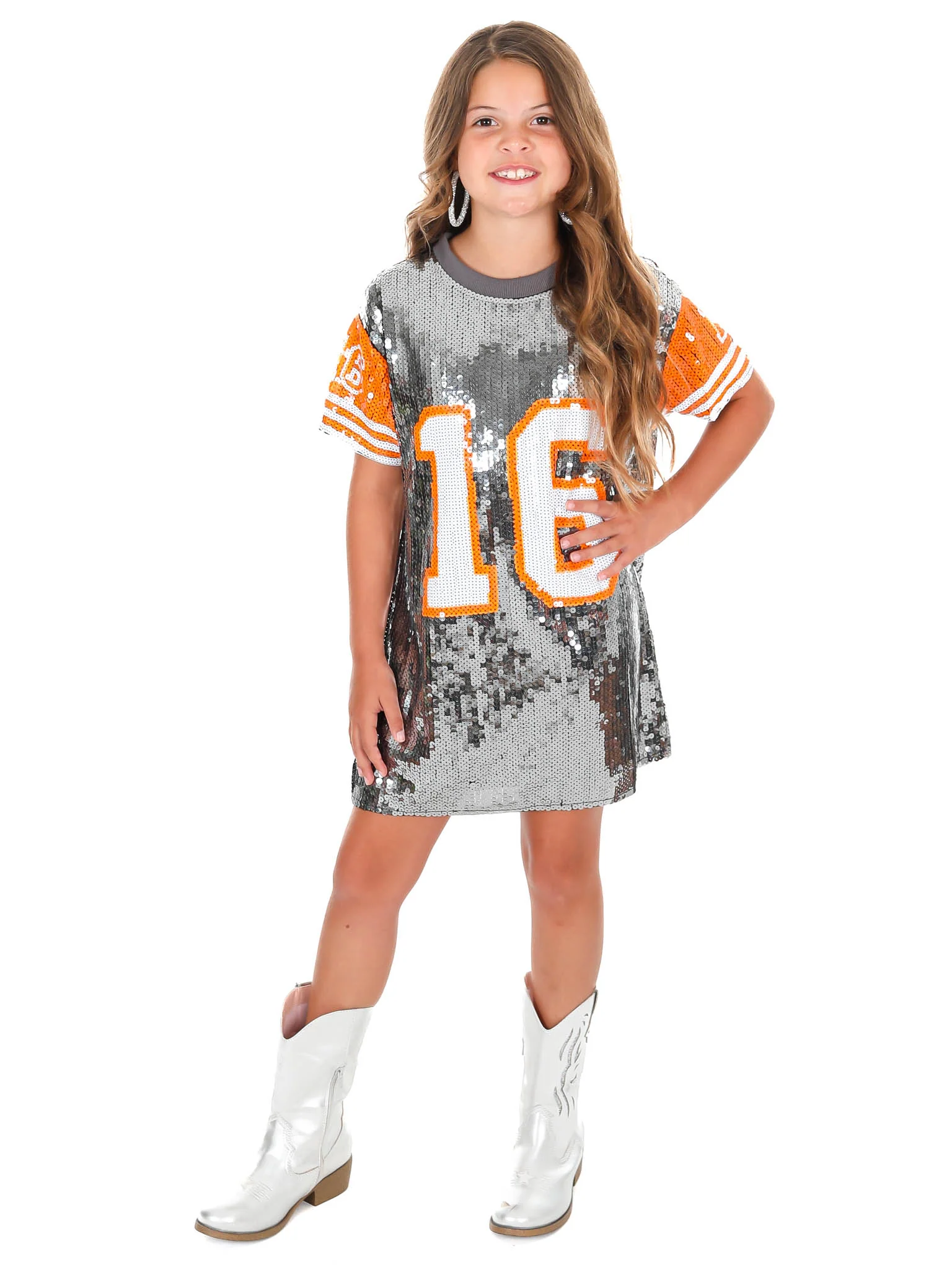 Youth 16 Sequin Jersey Dress - Image 10
