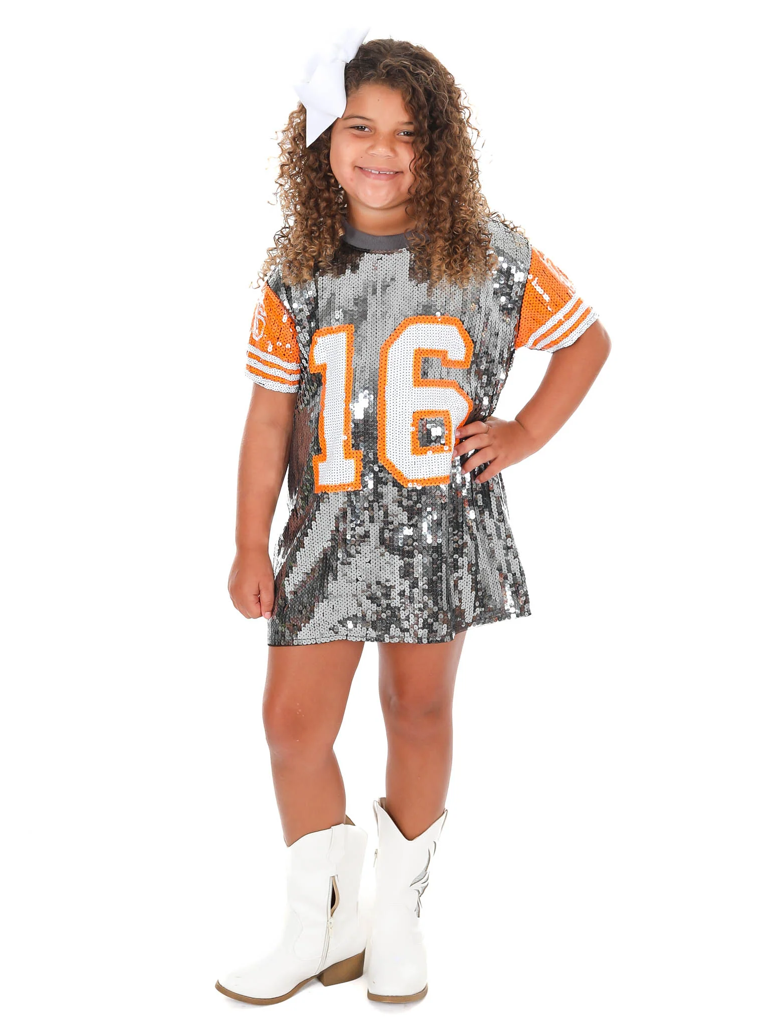Youth 16 Sequin Jersey Dress - Image 12
