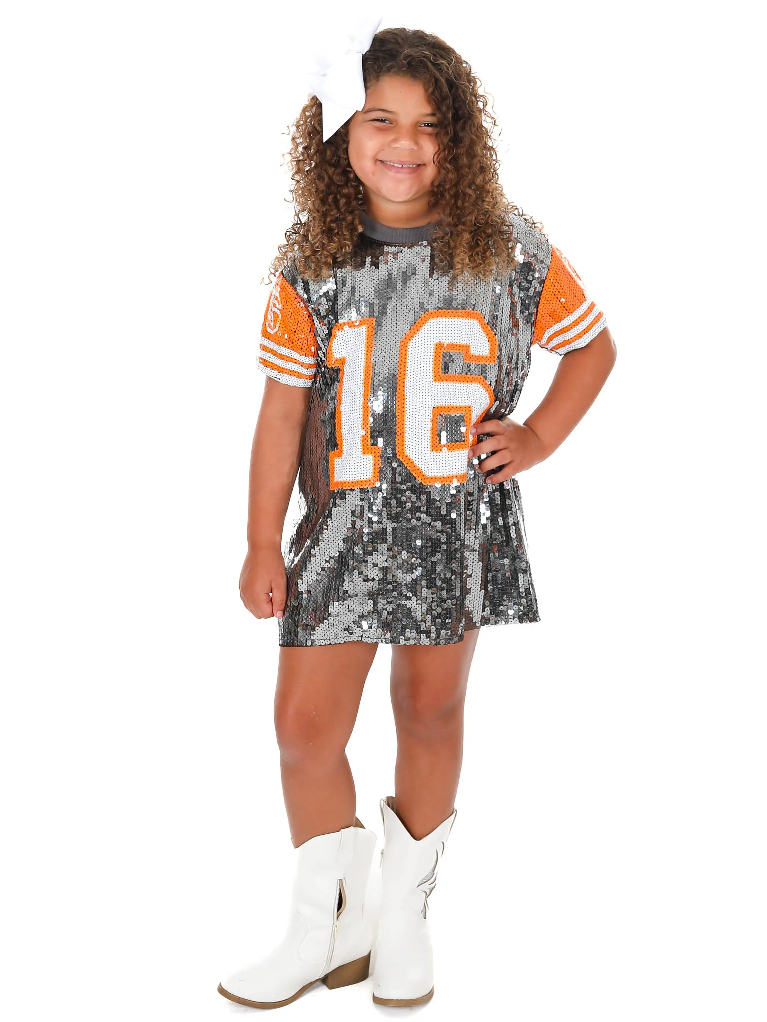 Youth 16 Sequin Jersey Dress - Image 16