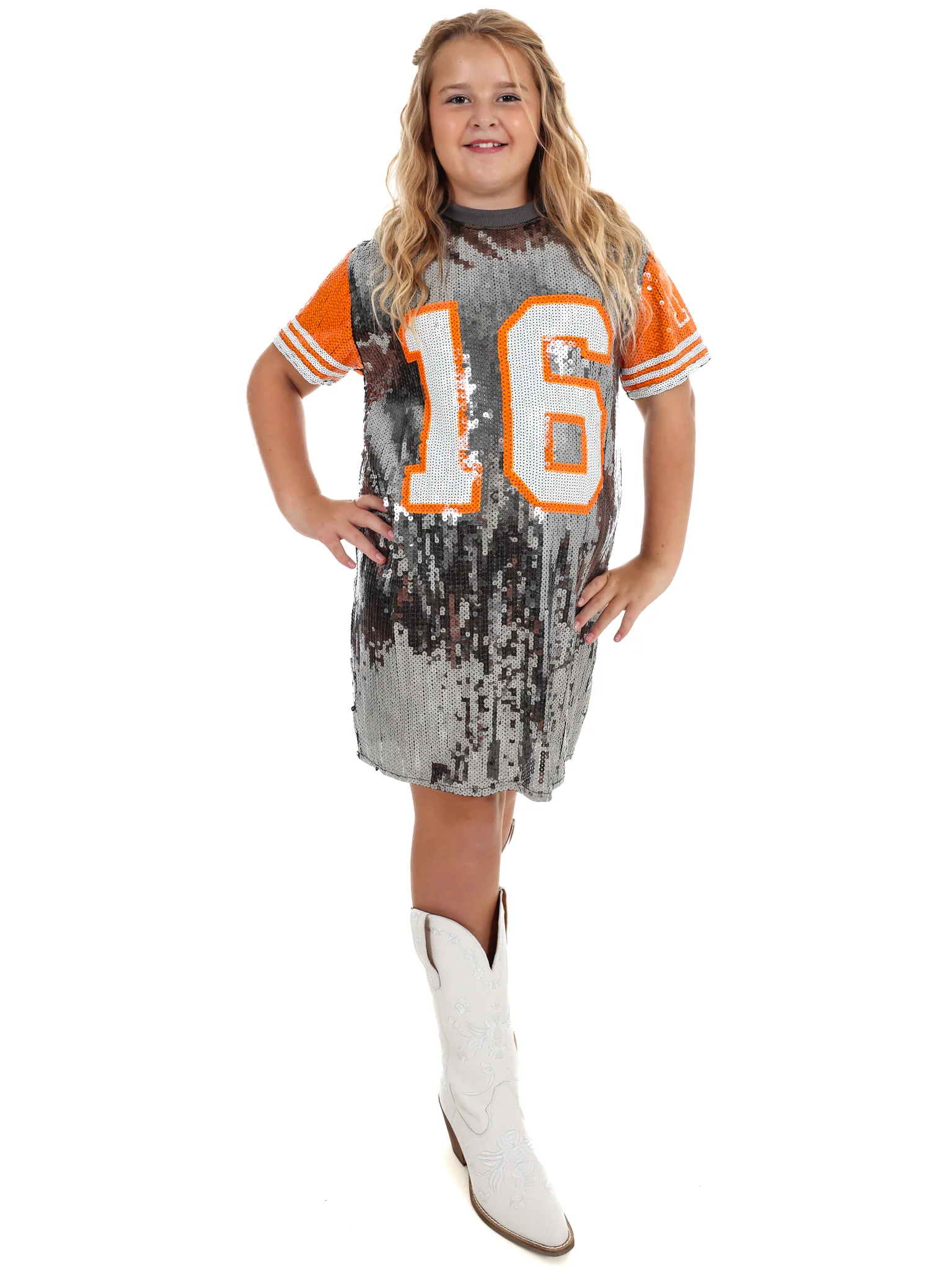 Youth 16 Sequin Jersey Dress - Image 27