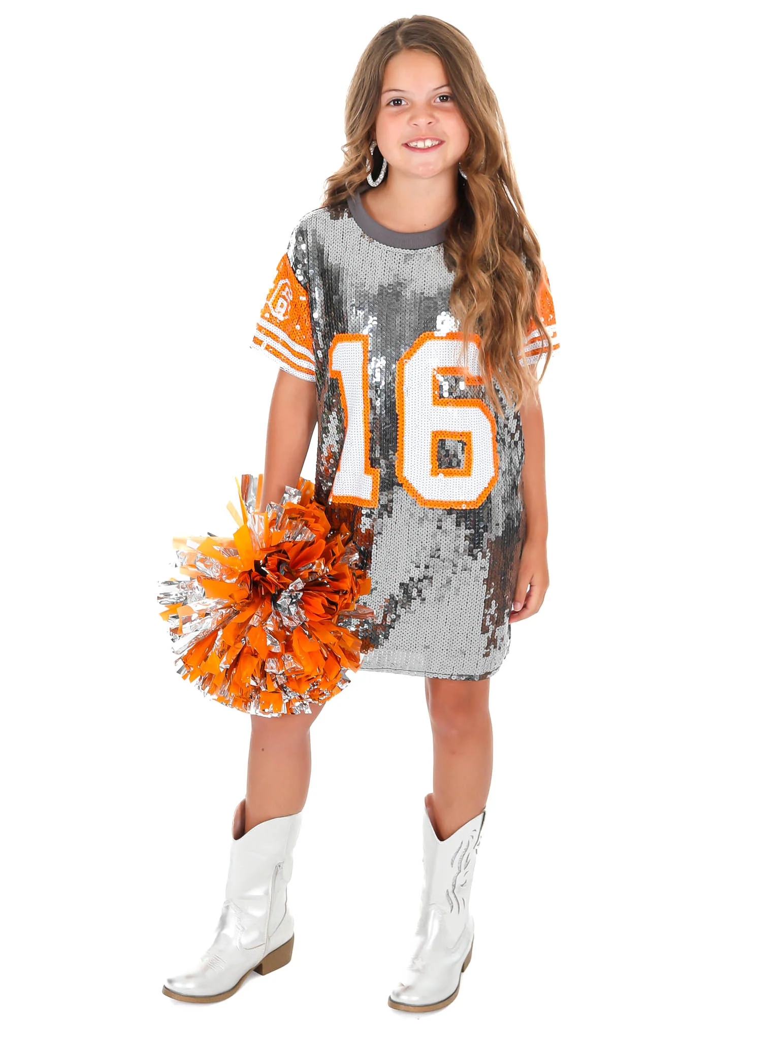 Youth 16 Sequin Jersey Dress - Image 4