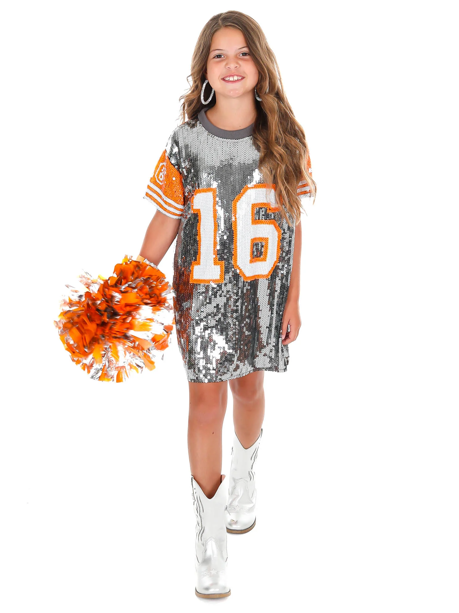 Youth 16 Sequin Jersey Dress - Image 6
