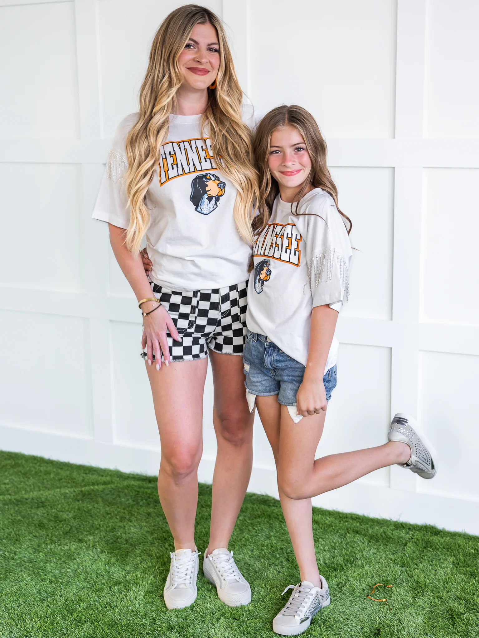 Youth Tennessee Rhinestone Fringe Tee - Image 6