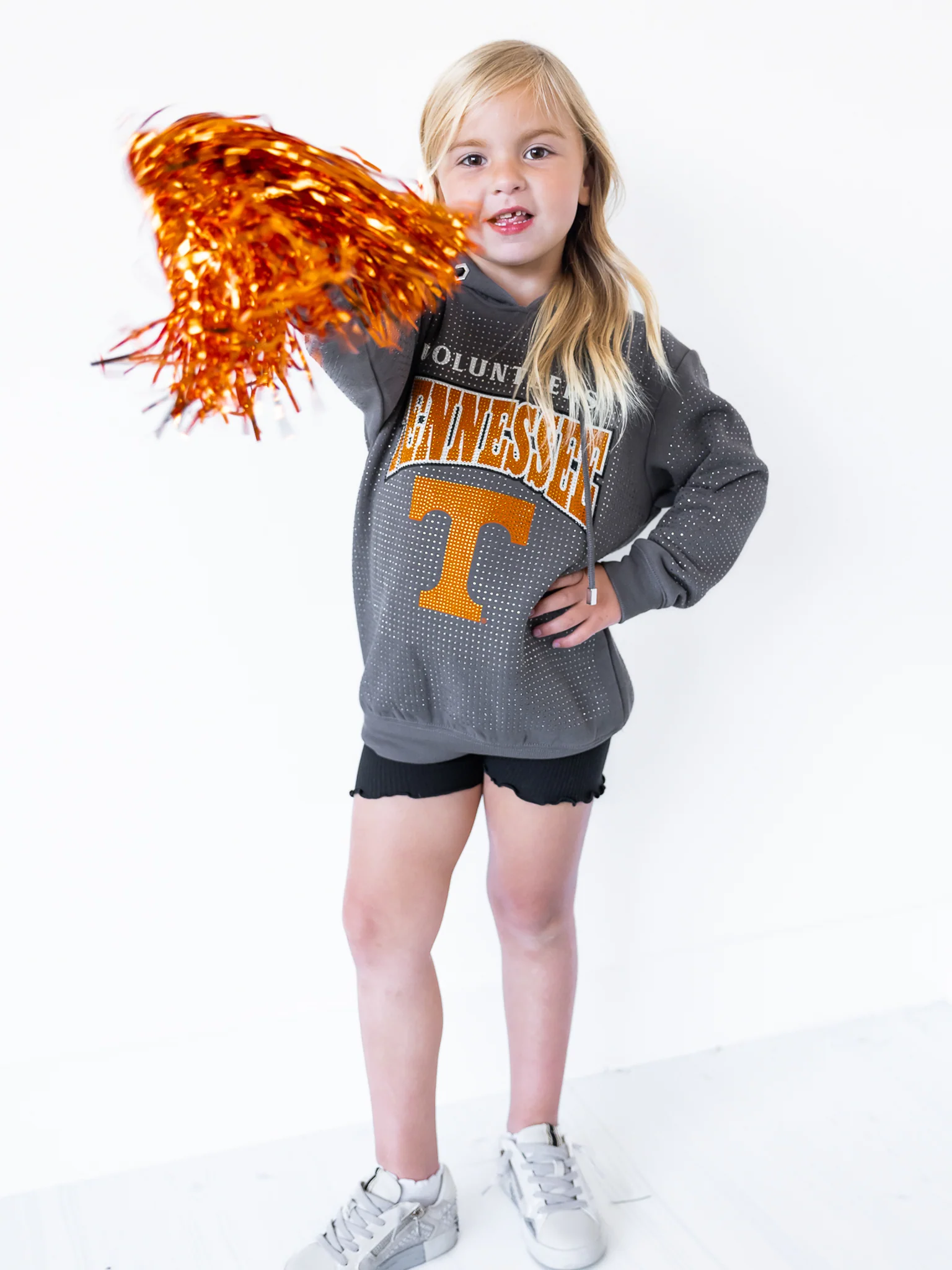 Youth Tennessee Volunteers All-Over Rhinestone Sparkle Hoodie - Image 16
