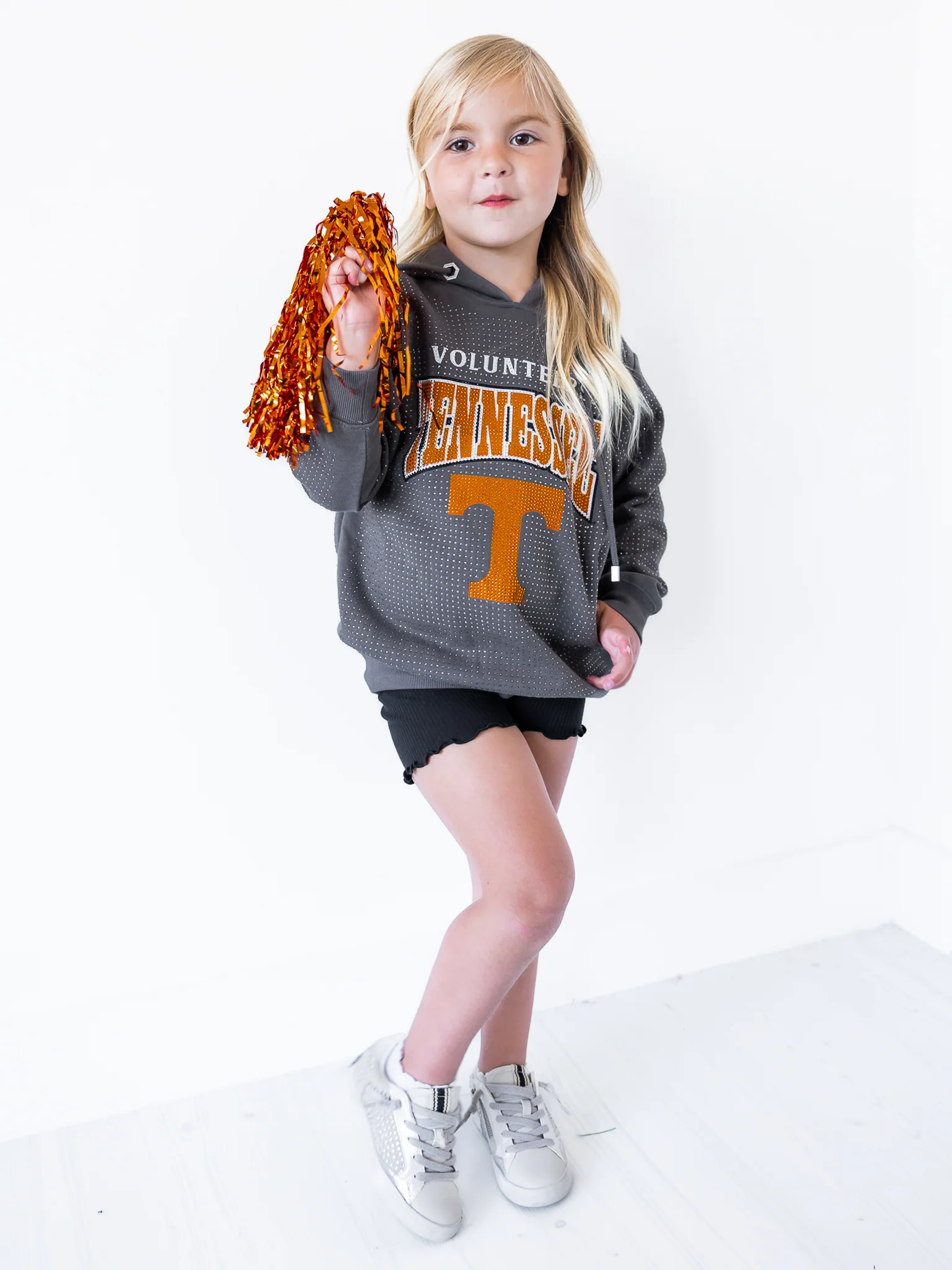 Youth Tennessee Volunteers All-Over Rhinestone Sparkle Hoodie - Image 18