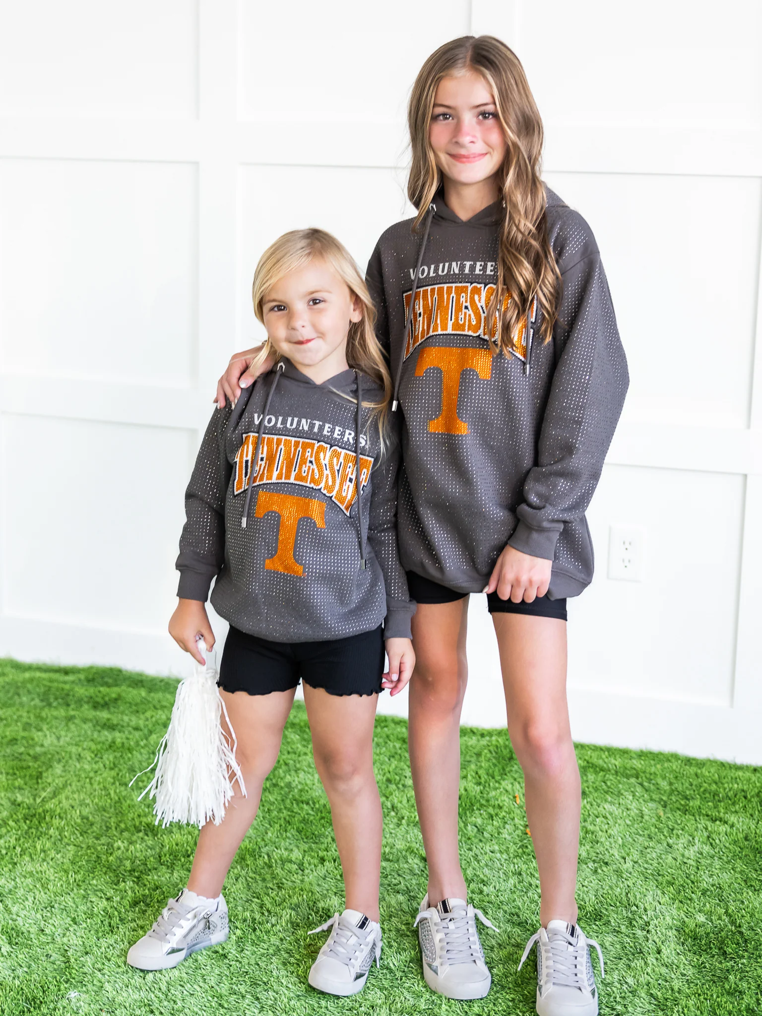 Youth Tennessee Volunteers All-Over Rhinestone Sparkle Hoodie - Image 2