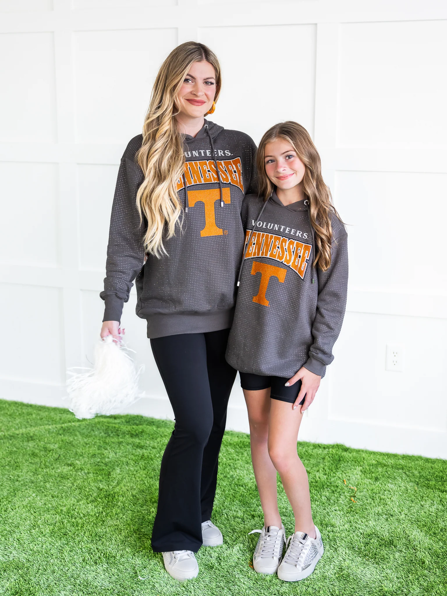 Youth Tennessee Volunteers All-Over Rhinestone Sparkle Hoodie - Image 20