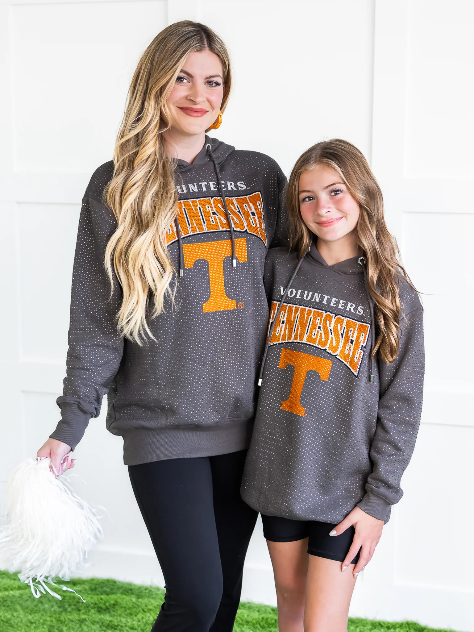 Youth Tennessee Volunteers All-Over Rhinestone Sparkle Hoodie - Image 21