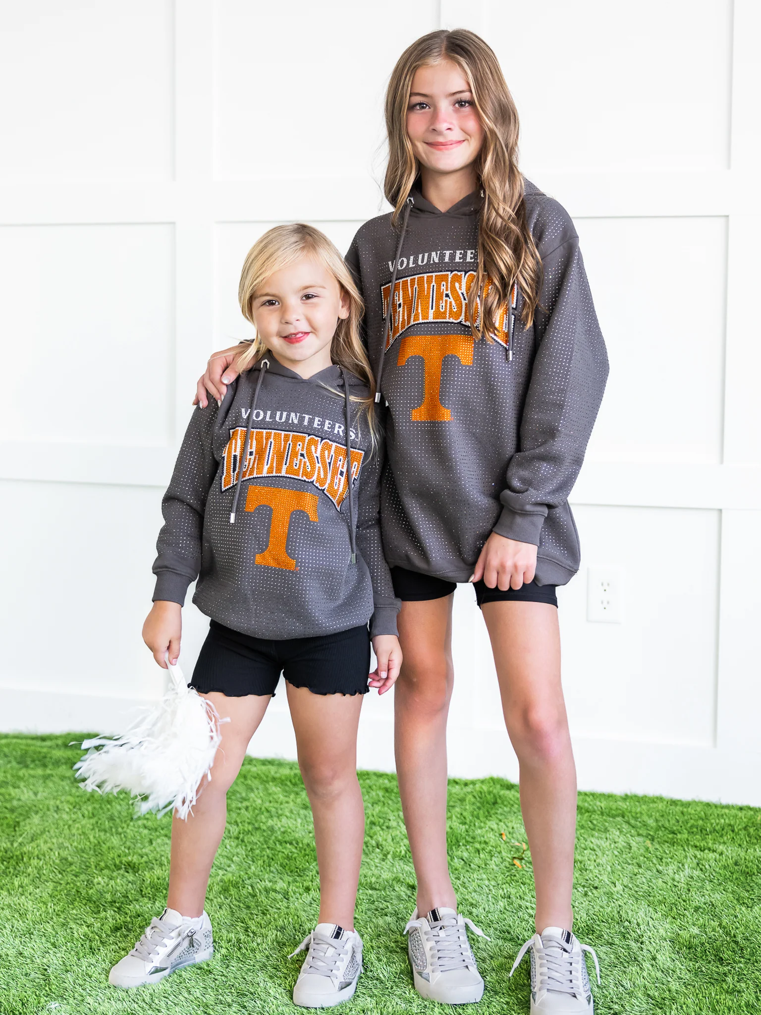 Youth Tennessee Volunteers All-Over Rhinestone Sparkle Hoodie - Image 3