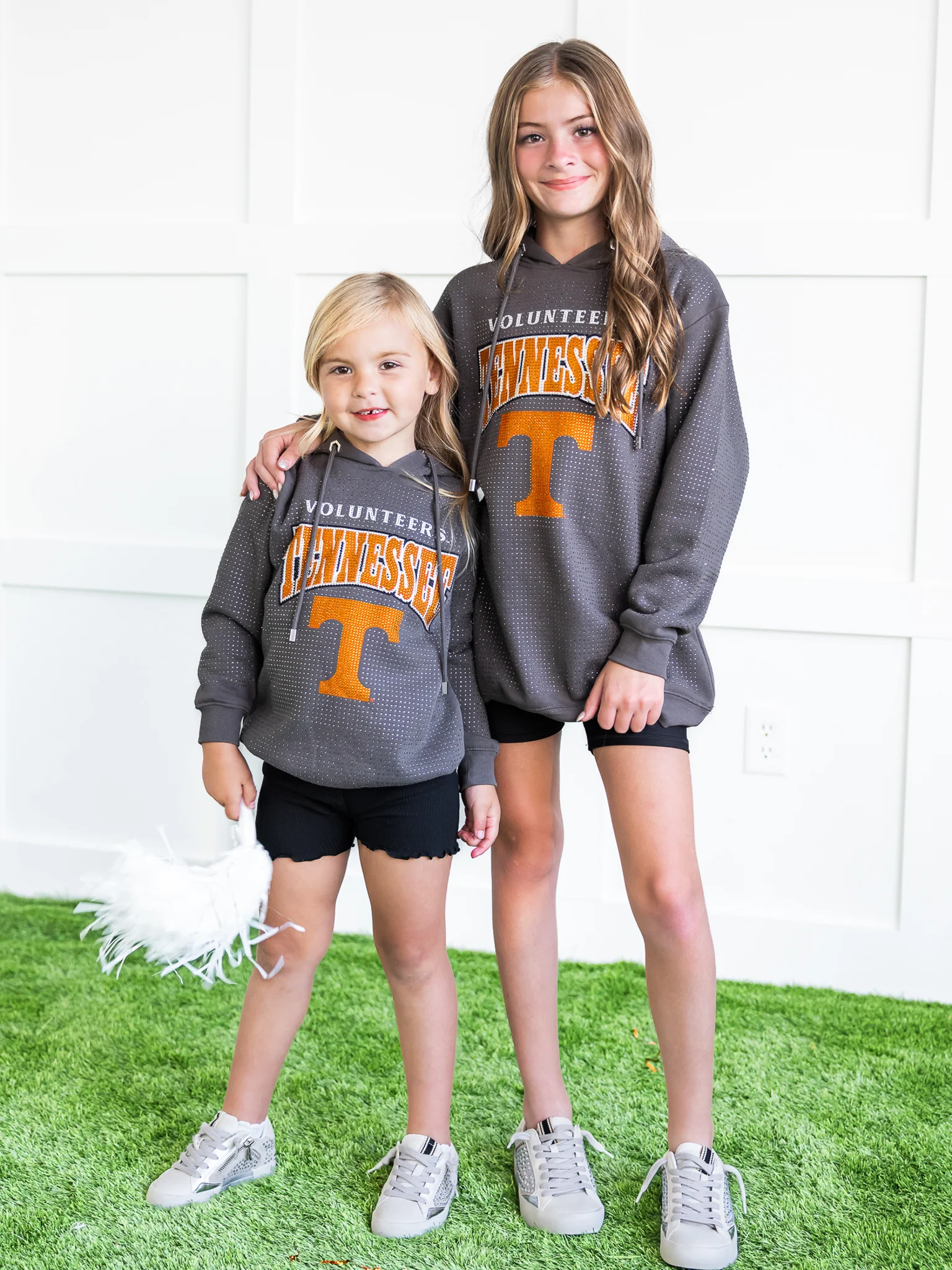 Youth Tennessee Volunteers All-Over Rhinestone Sparkle Hoodie - Image 4
