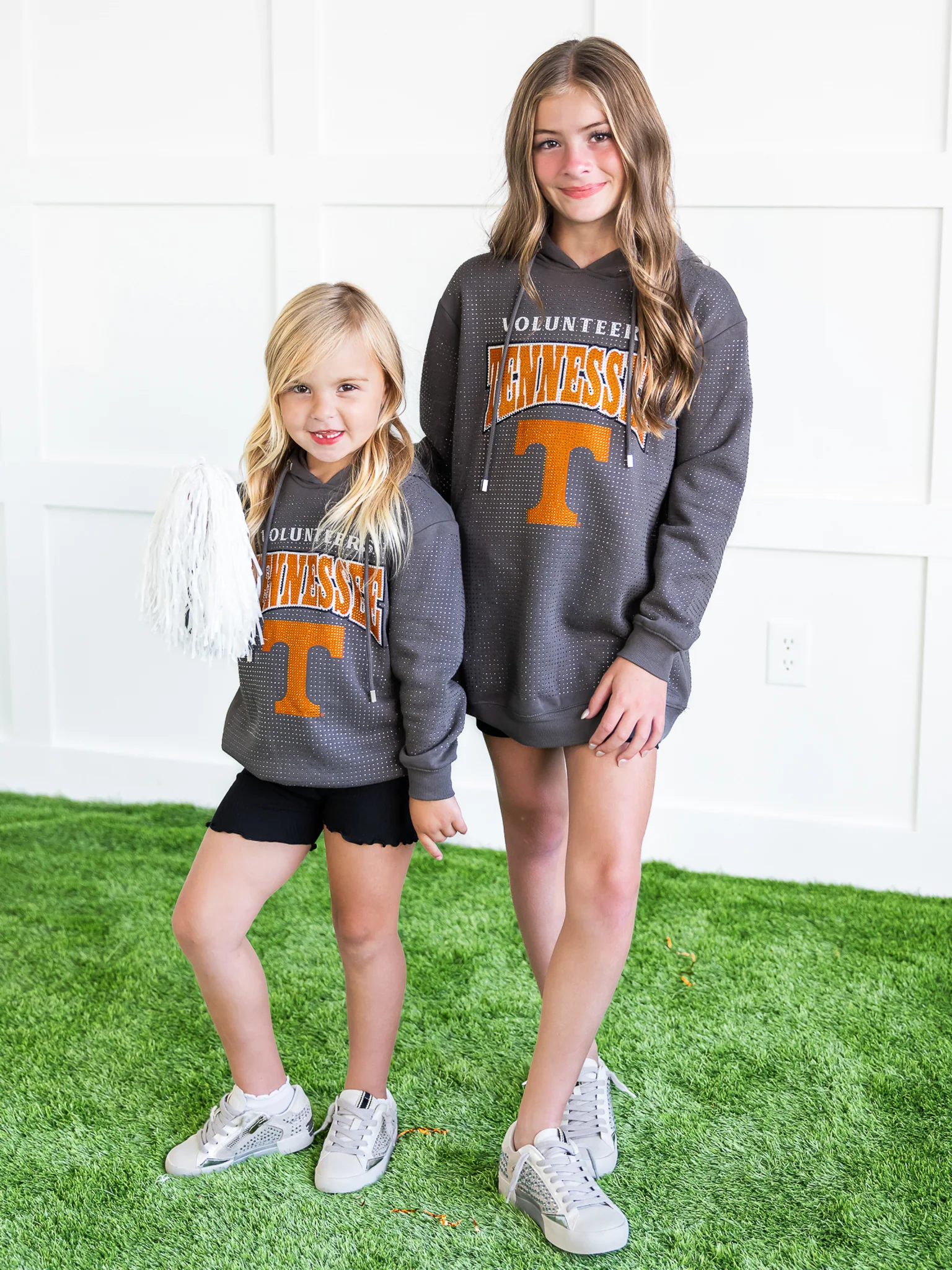 Youth Tennessee Volunteers All-Over Rhinestone Sparkle Hoodie - Image 5
