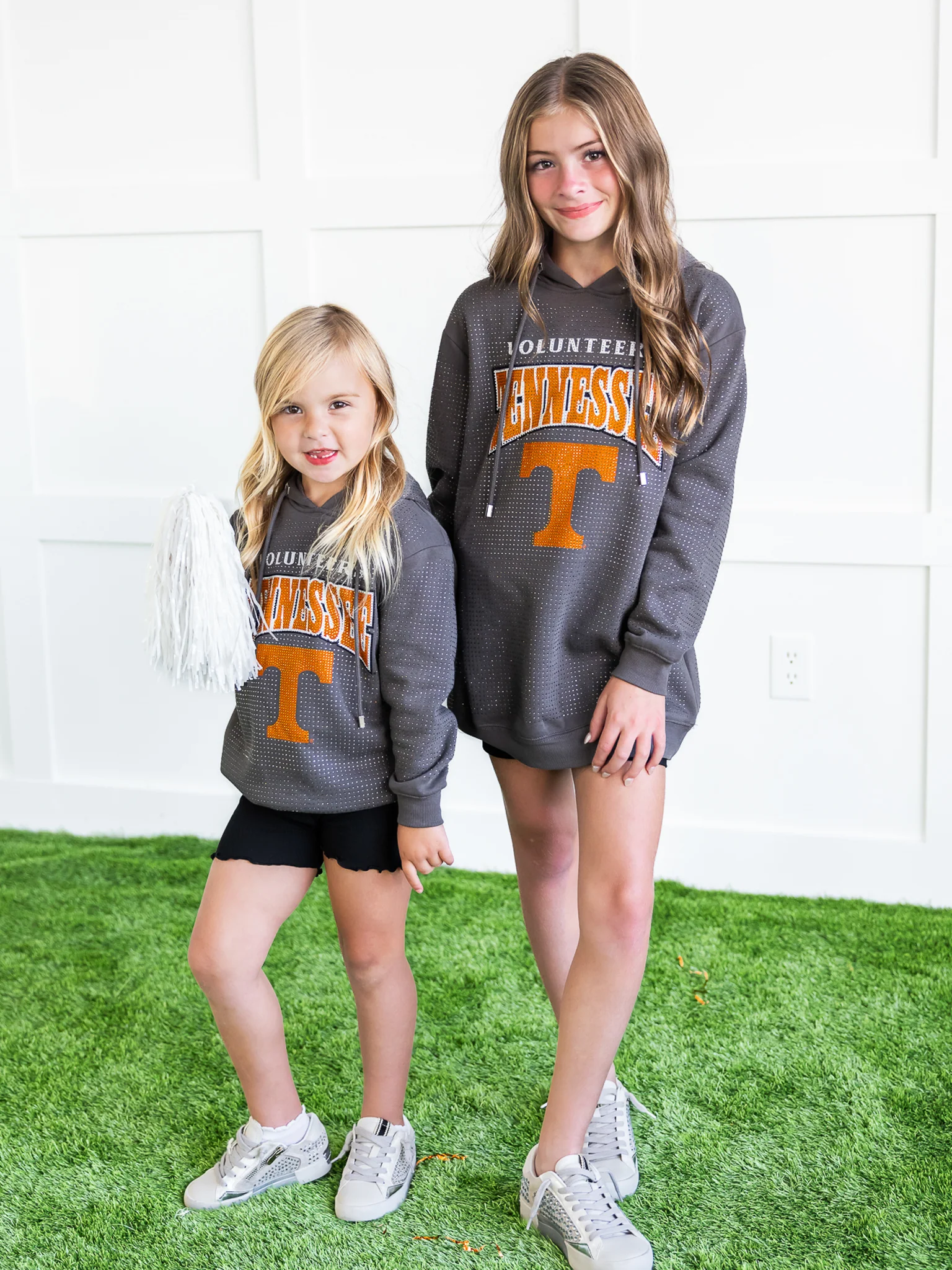 Youth Tennessee Volunteers All-Over Rhinestone Sparkle Hoodie - Image 6