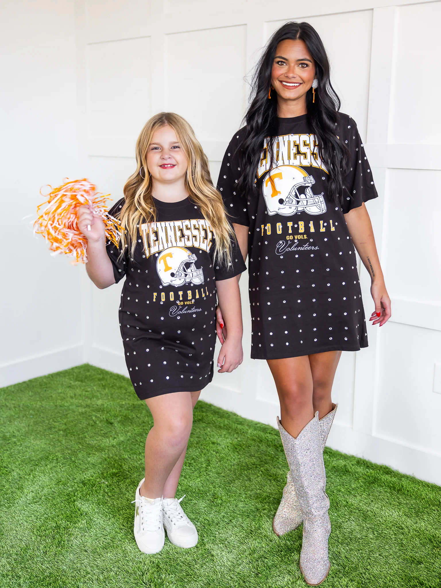 Youth Tennessee Volunteers All Over Rhinestone T-Shirt Dress - Image 23