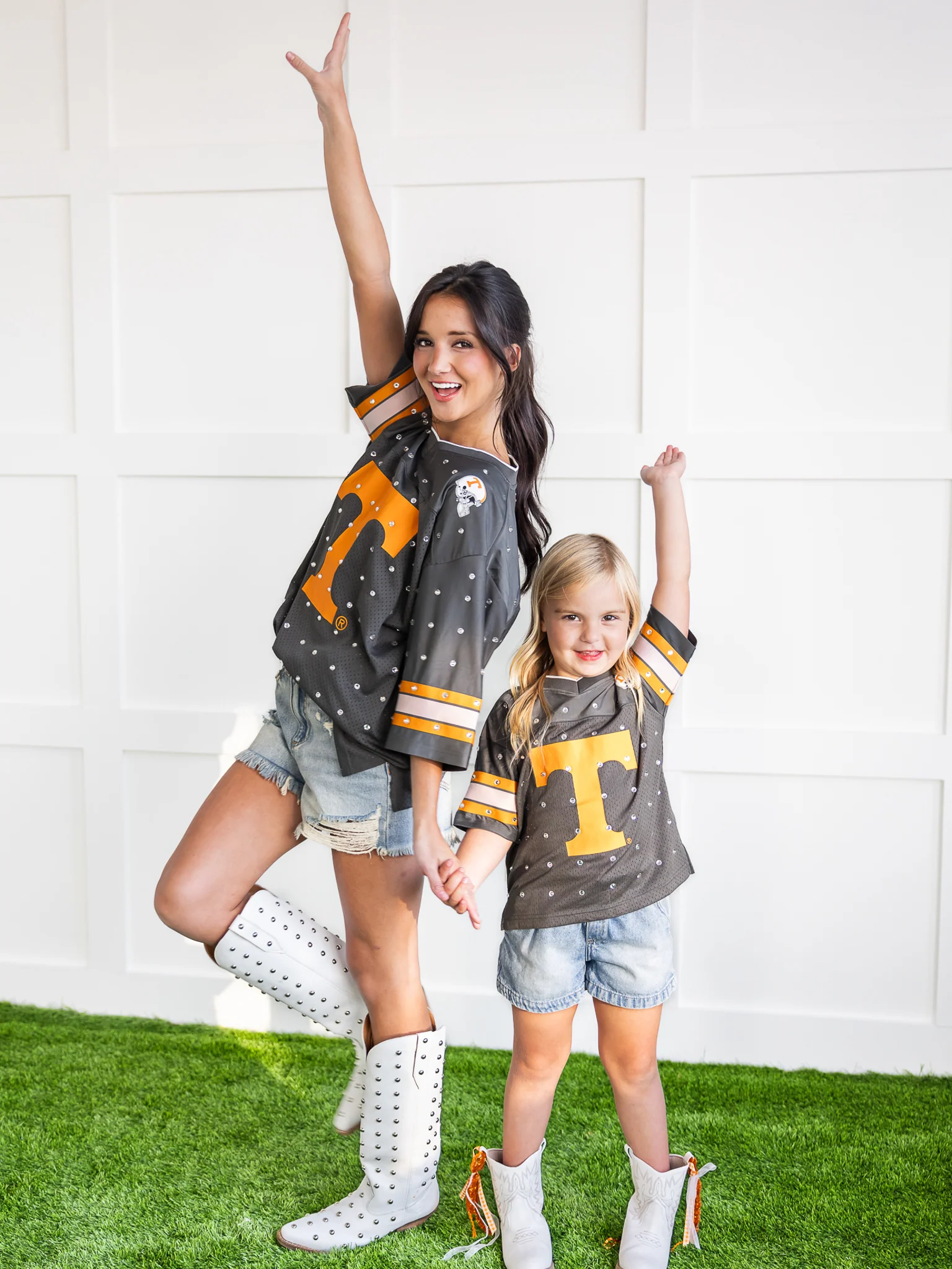 Youth Tennessee Volunteers Kick-Off Time Rhinestone Top - Image 4