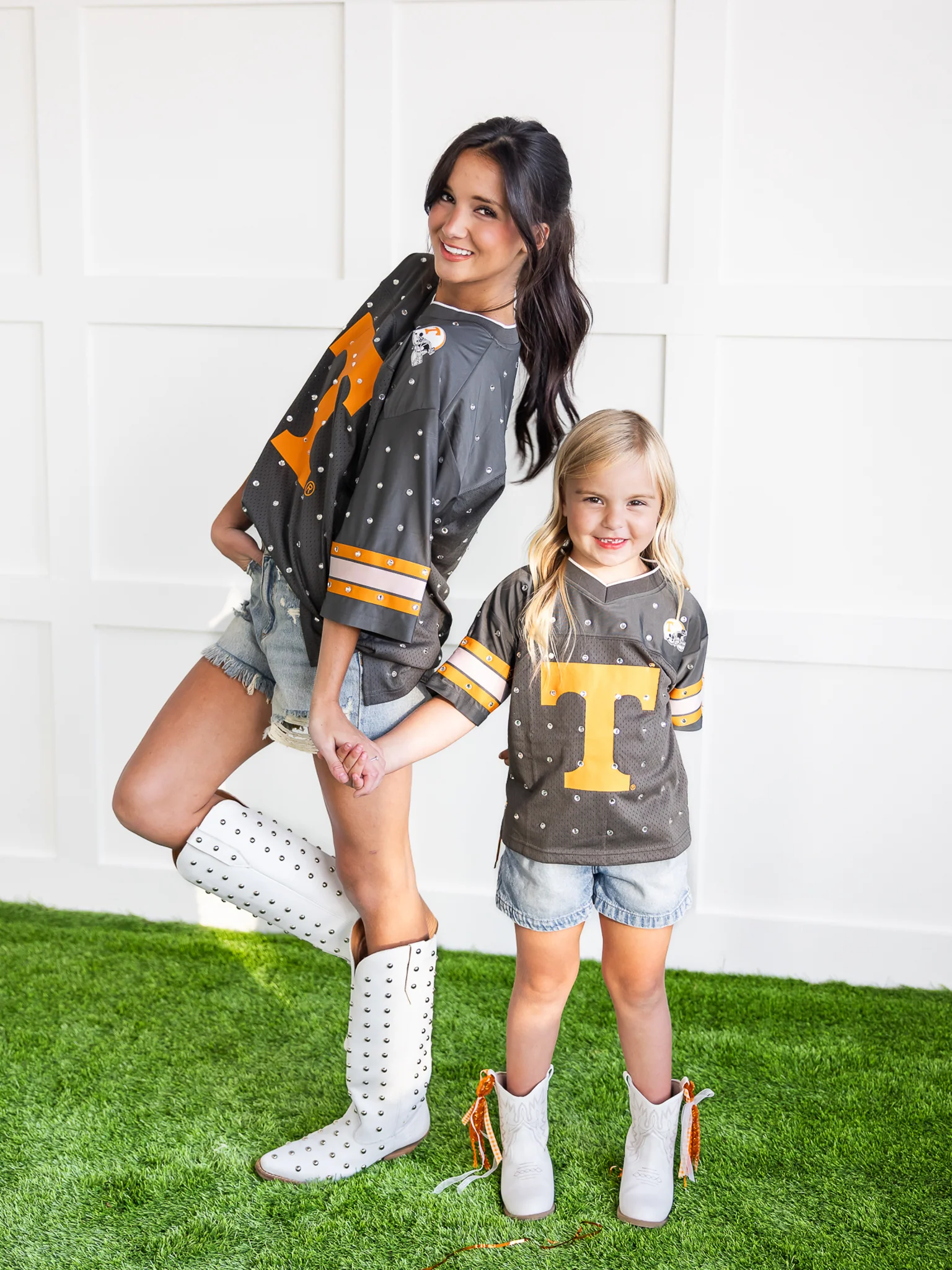 Youth Tennessee Volunteers Kick-Off Time Rhinestone Top - Image 7