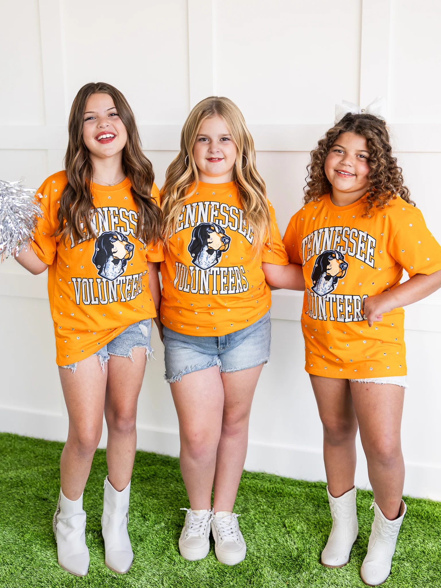 Youth Tennessee Volunteers Smokey All-Over Rhinestone Tee - Image 17