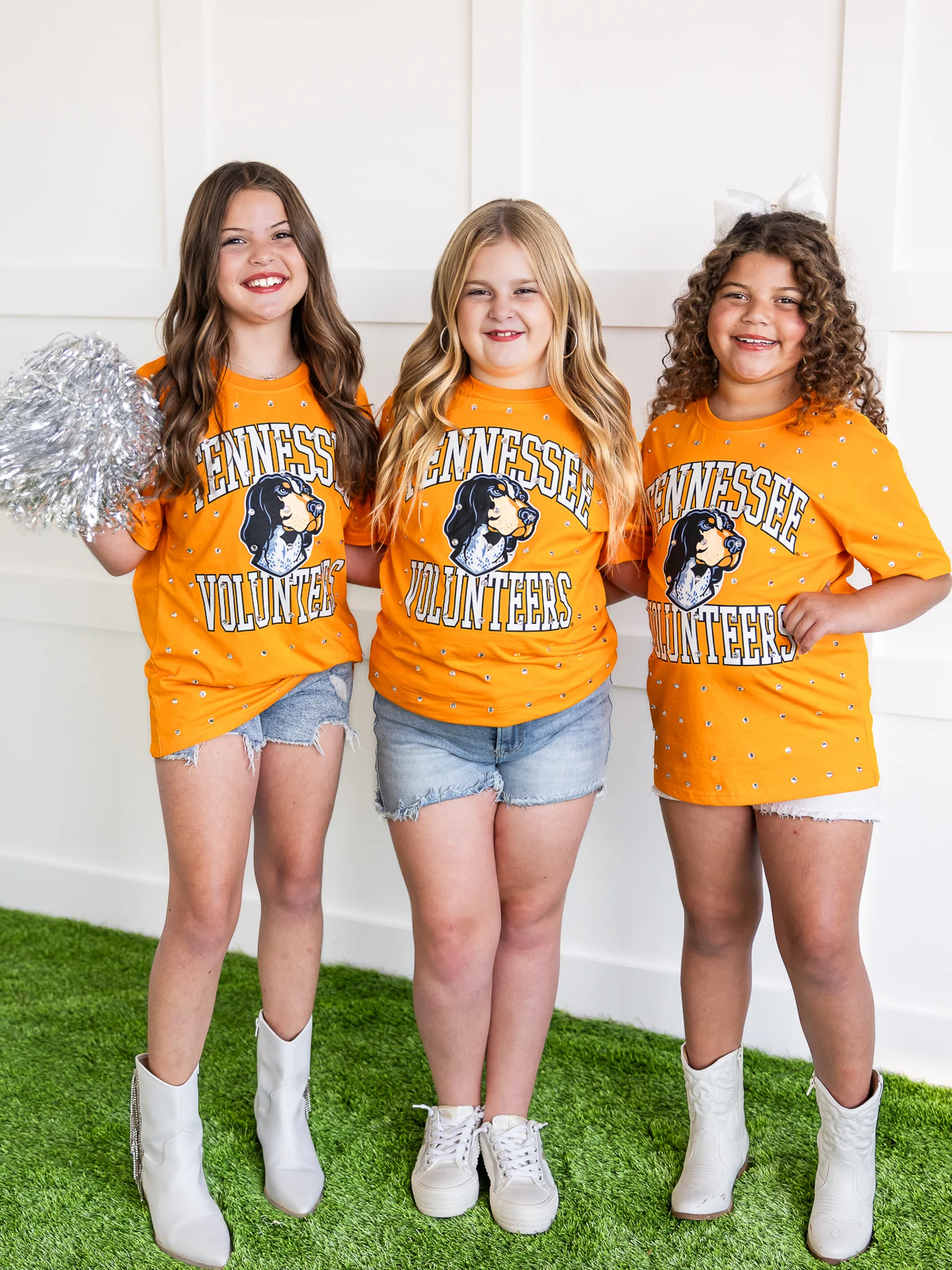 Youth Tennessee Volunteers Smokey All-Over Rhinestone Tee - Image 19